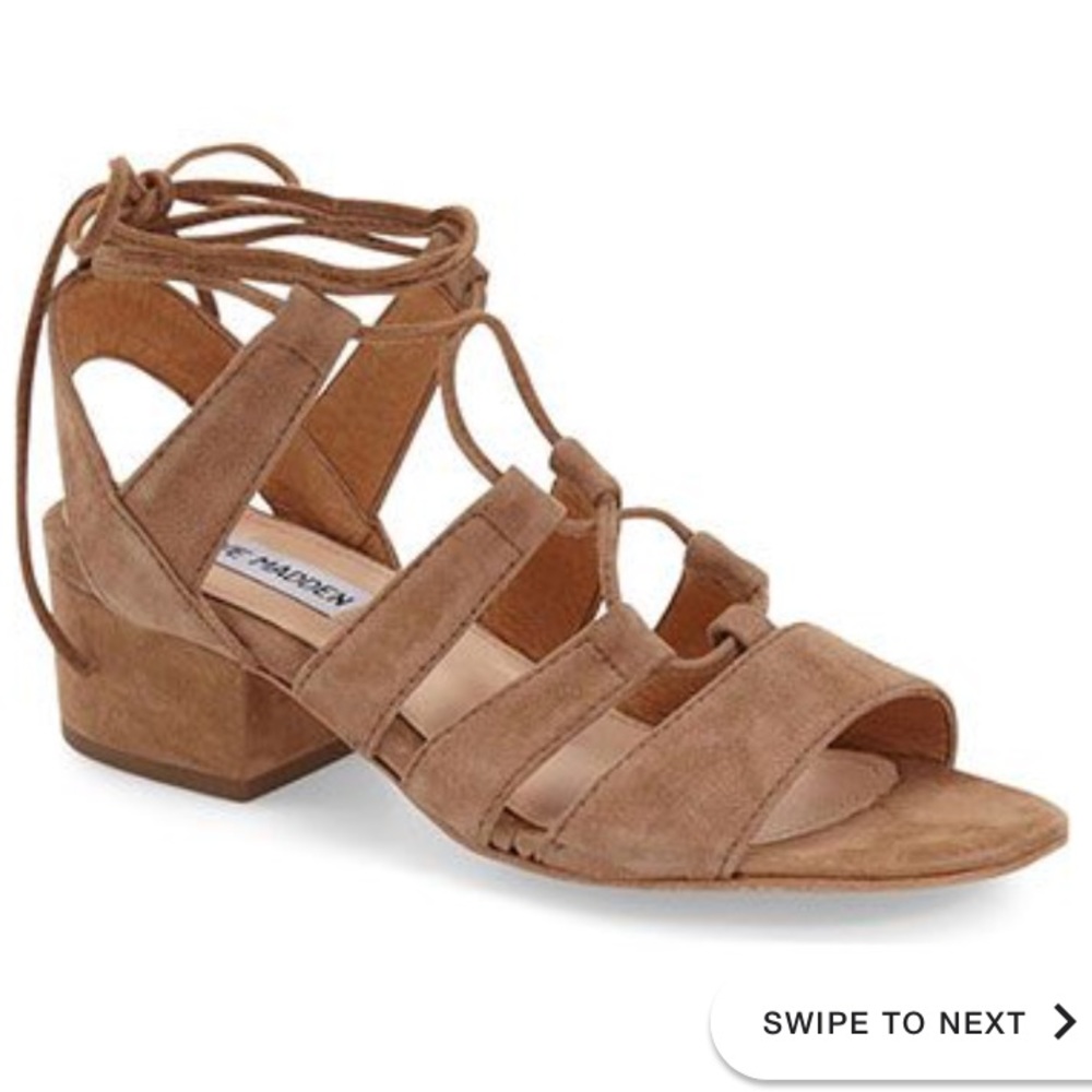 Steve madden nude kitty lace ups
